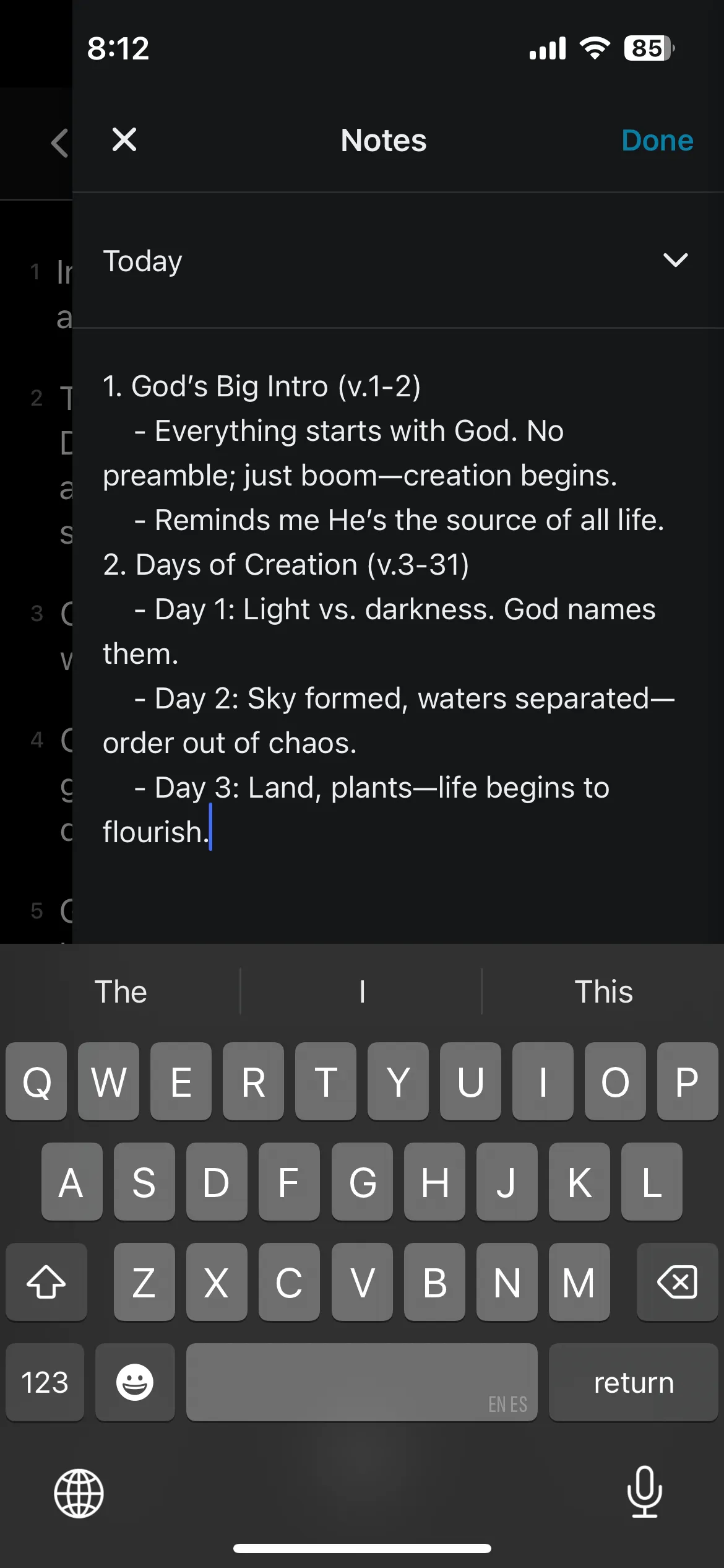 Digital Bible Journal - Main View