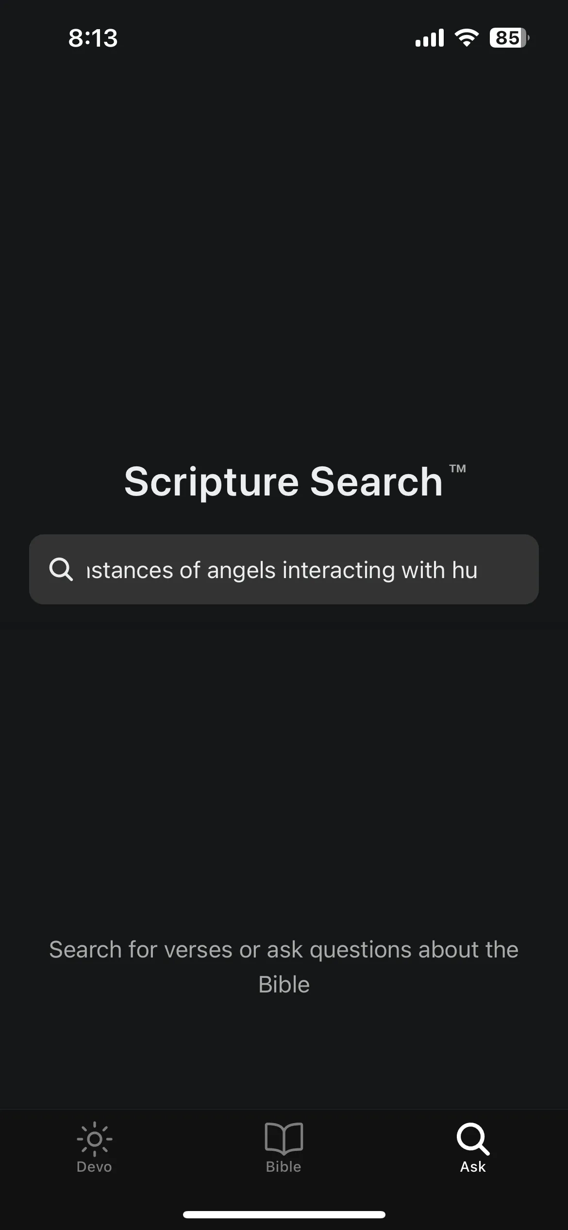 Scripture Search - Main View
